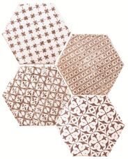 Мозаика 	Cevica	Marrakech Mosaic Granate Hexagon   15х15