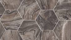 Мозаика Flaviker Supreme Exotic Brown Mos. Hexagon Rett. 29,2х51