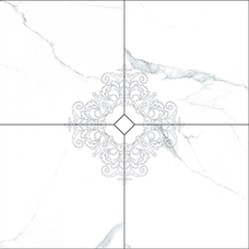 Панно 	Vallelunga 		I Marmi Carrara Composizione 4 pz Dec. Maxi	120x120