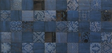 Baldocer Luxor Cumula Azul Silver Decor 31.6x63.2 декор