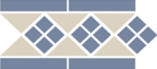 Бордюр  Top Cer Octagon Border LISBON with 1 strip (Tr.16, Dots 11, Strips 11) 28х15