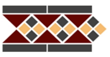 Бордюр  Top Cer Octagon New Border LISBON with 1 strip (Tr.20, Dots 14+21, Strips 14) 28х15 арт. 77797