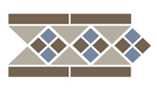 Бордюр  Top Cer Octagon New Border LISBON with 1 strip (Tr.01, Dots 29+11, Strips 29) 28х15 арт.77796