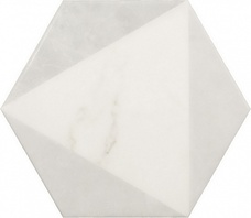 23102	Напольная плитка  Equipe Carrara  Hexagon Peak 17,5x20