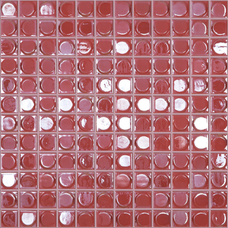 Мозаика Aura Soft Red Красный (на сетке) 31.7x31.7
