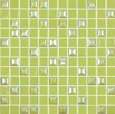 Мозаика Edna Mix №601 Зеленый (на сетке) 31.7x31.7