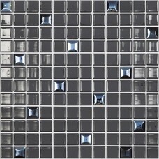 Мозаика Edna Mix №828 Черный (на сетке) 31.7x31.7