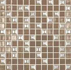Мозаика Edna Mix №835 Светло-коричневый (на сетке) 31.7x31.7