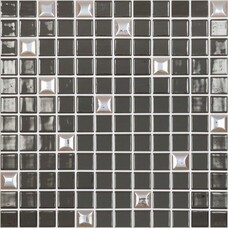 Мозаика Edna Mix №836 Темно-коричневый (на сетке) 31.7x31.7