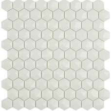 Мозаика Hex Matt Белый № 904D (на сетке) 29.5x29.5