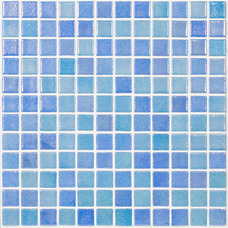 Мозаика Shell Mix Blue 551+552 (на сетке) 31.7x31.7