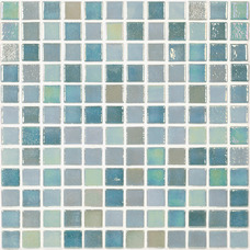 Мозаика Shell Mix Green 553+554 (на сетке) 31.7x31.7