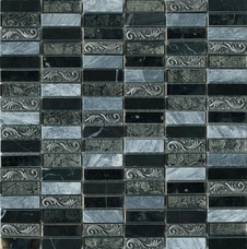 Мозаика 	Halcon		Cristal Piedra Gris Deco CP011   30x30