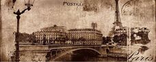 Декор Ceramika Konskie Treviso Postcard beige 1 20х50