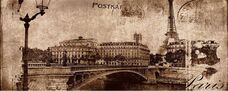 Декор Ceramika Konskie Treviso Postcard beige 1 20х50