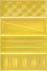 Imola  143812 Cool J жёлтый моноколор рельеф обл плитка 125х333х7,8 (22 шт/уп=0,916 м2)