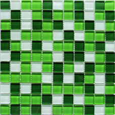 Мозаика стекло Polcolorit Arco Crystal White Green 30x30