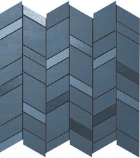 9MCU Мозаика   Atlas Concorde Mek Blue Mosaic Chevron 30.5x30.5