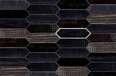 Настенная плитка Mirage Reve Tissue Noir 7,5х28