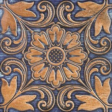 Bouquet Cudrado Fiore Relieve Blue 22,3x22,3 сп142