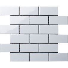 Кер. мозаика Brick White Glossy (A32000/A1001G) 288х294х6 Глянцевая