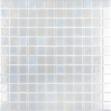 Мозаика Vidrepur Shell № 563 White (на сетке) 25x25 перламутр